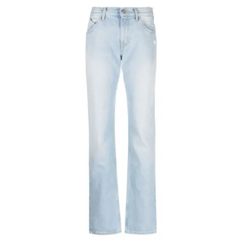 The Attico , Sky-Blue Straight-Leg Jeans for Aw23 ,Blue female, Sizes: