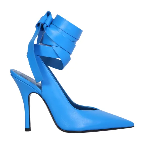 The Attico , Venus slingback heel shoes by ,Blue female, Sizes: