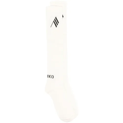 The Attico , White Logo Socks ,White female, Sizes: ONE