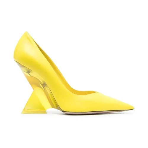 The Attico , Yellow Patent Leather Pointed Pump ,Yellow female, Sizes:
