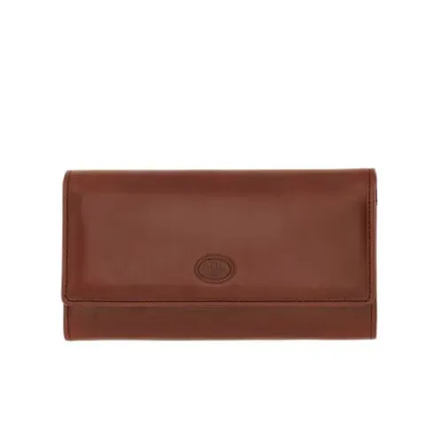 The Bridge , Classic Leather Wallet for Women ,Brown female, Sizes: ONE SIZE
