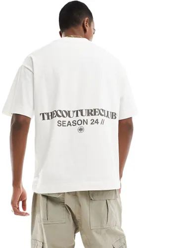 The Couture Club relaxed fit t-shirt in off white