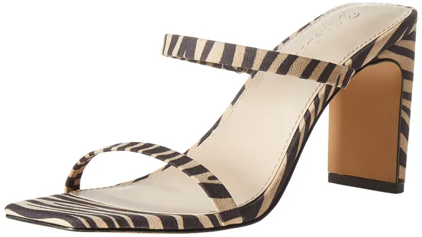 The Drop Women's Avery Square-Toe Two-Strap High Heeled