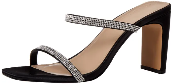 The Drop Women’s Avery Square-Toe Two-Strap High Heeled
