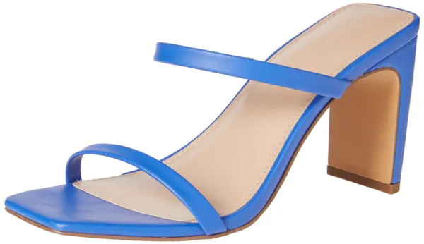 The Drop Women's Avery Square Toe Two Strap High Heeled