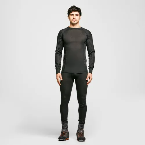 The Edge Men's Thermal Underwear Set - Black, Black