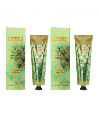 The Merchant of Venice Womens Imperial Emerald Perfumed Hand Cream 50ml x 2 - One Size