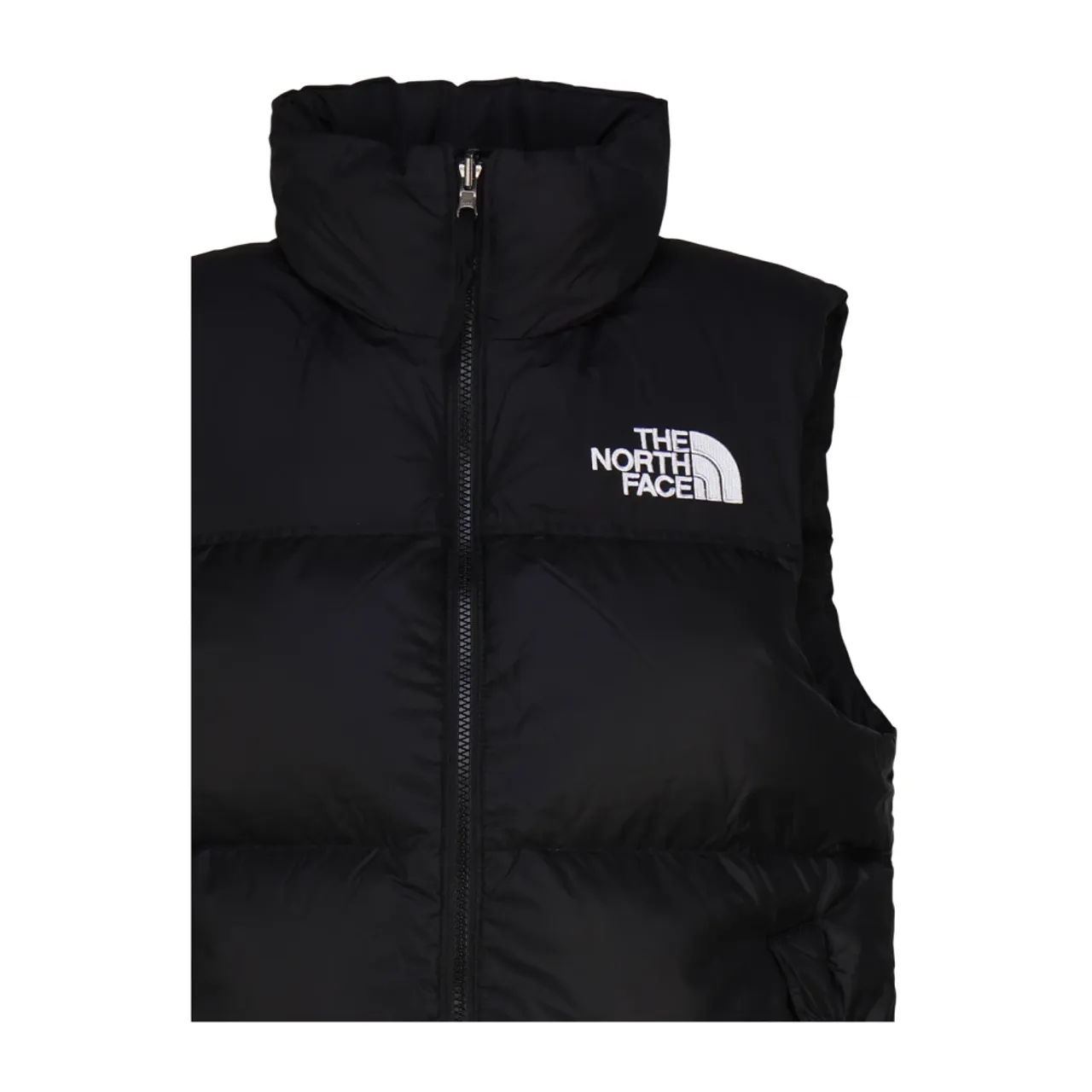 The North Face , Black Nylon Zip Jacket with Hood ,Black male, Sizes: