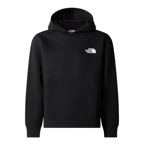 The North Face Boys Mountain Line Hoodie: Black: L