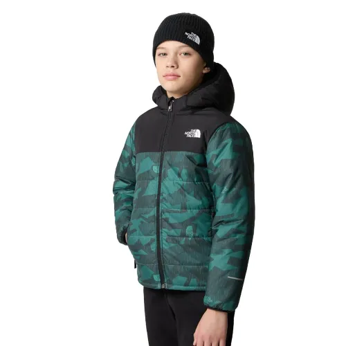 The North Face Boys Never Stop Synthetic Jacket: Dark Sage/Camo: