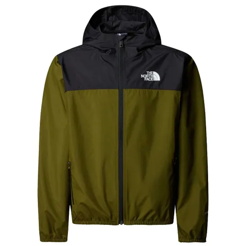 The North Face Boys Never Stop Windwall Jacket: Forest Olive: XXL