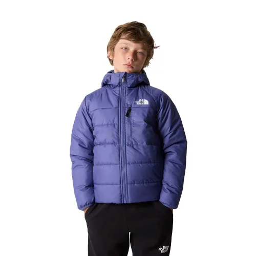 The North Face Boys Perrito Reversible Insulated Jacket: Cave Blue/Alm