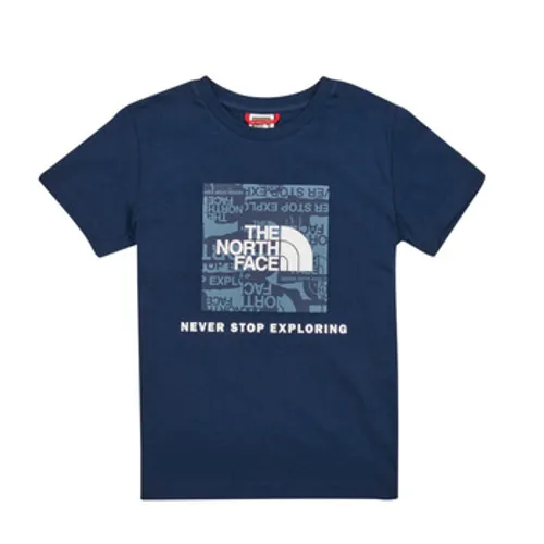 The North Face  Boys S/S Redbox Tee  boys's Children's T shirt in Marine