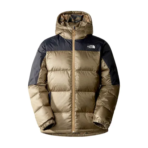 The North Face , Brown Synthetic Down Jacket for Men ,Brown male, Sizes: