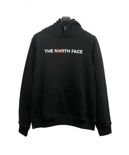 The North Face Childrens Unisex Kids Graphic Print Hoodie Black Cotton