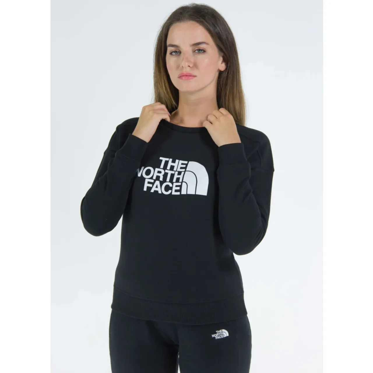 The North Face , Cotton Crewneck Sweatshirt ,Black female, Sizes: