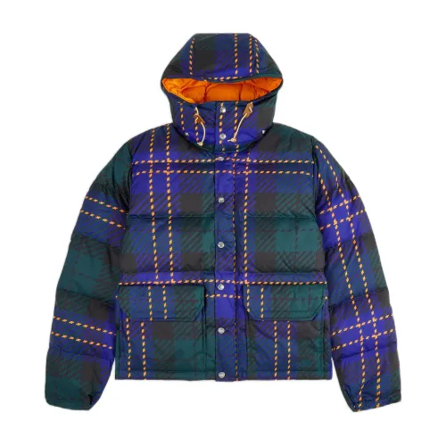 The North Face , Down Jacket with Plaid Print ,Multicolor male, Sizes: