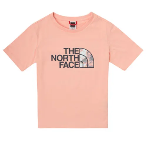 The North Face  EASY RELAXED TEE  girls's Children's T shirt in Pink