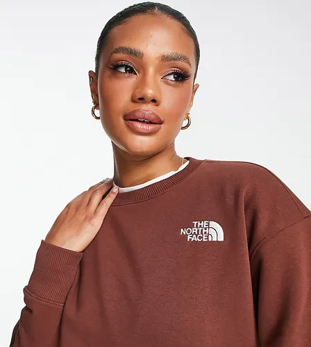 The North Face Essential oversized sweatshirt in brown Exclusive at ASOS
