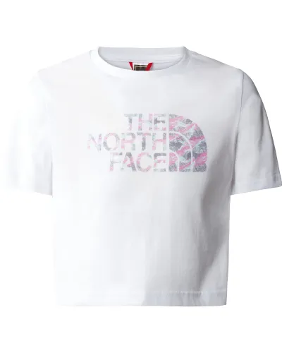 The North Face Girl's Crop Easy T Shirt - TNF White