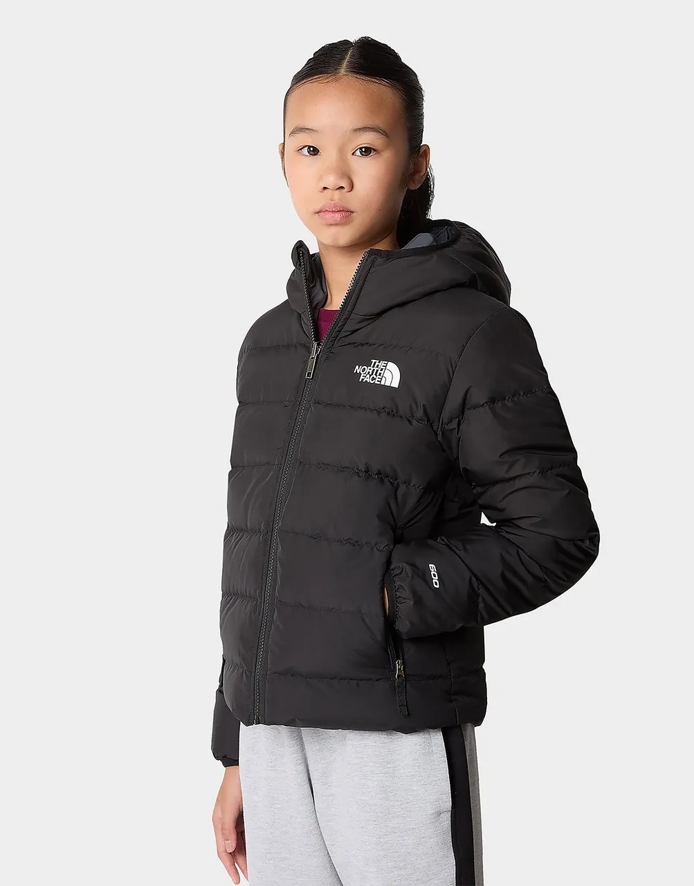 The North Face Girls Reversible North Down Jacket Junior - Black - Womens