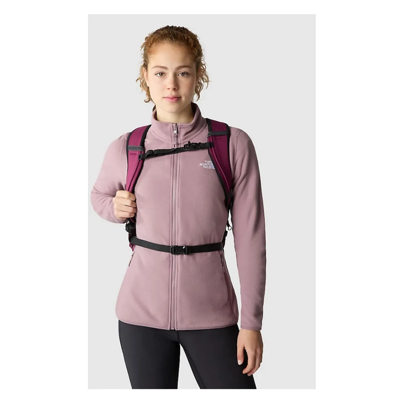 The North Face , Glacier Pile Zip Sweatshirt ,Pink female, Sizes: