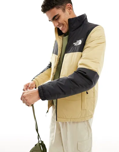 The North Face Gosei lightweight puffer jacket in stone and black-Neutral