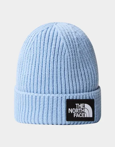 The North Face Logo Box Cuffed Beanie - Blue