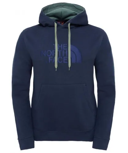 The North Face Mens Drew Peak Embroidery Hoodie Navy Cotton