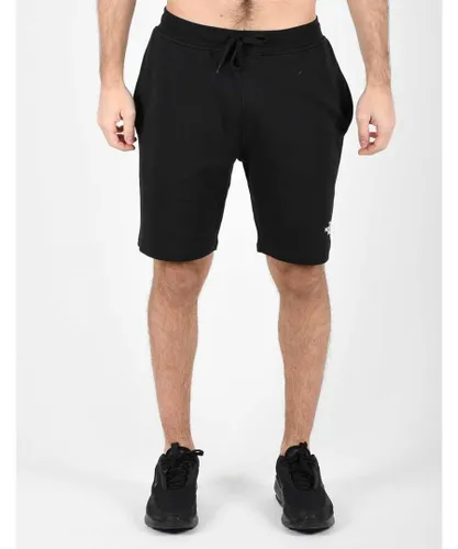 The North Face Mens Graphic Shorts Black Cotton