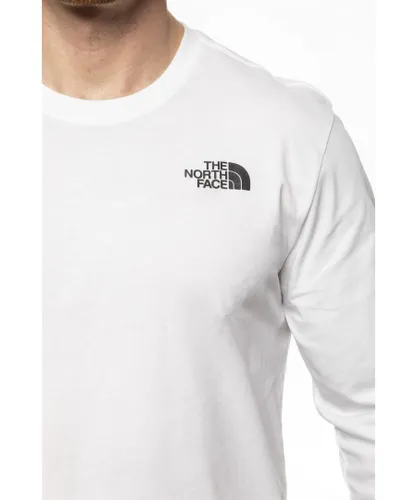 The North Face Mens Long Sleeve Easy Tee - White