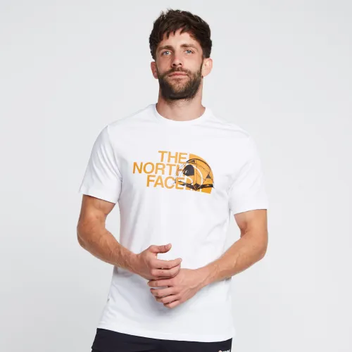 The North Face Men's Short Sleeve Graphic Half Dome T-Shirt - White, White