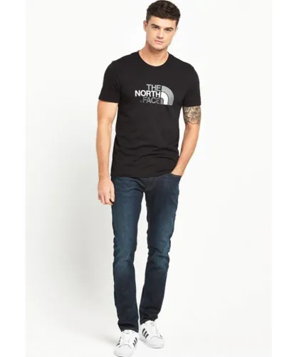 The North Face Mens T Shirt SS Easy Tee Black Cotton