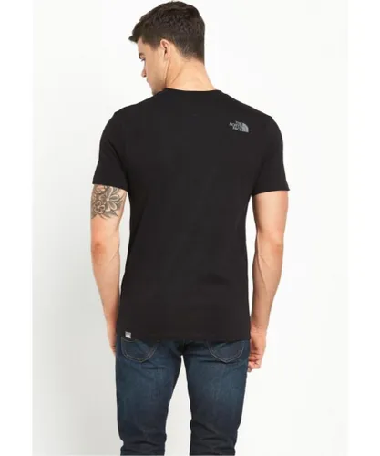 The North Face Mens T Shirt SS Easy Tee Black Cotton