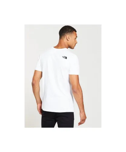 The North Face Mens T Shirt SS Easy Tee White Cotton