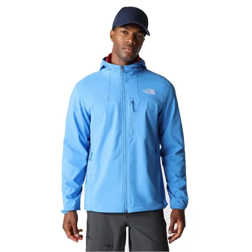 The North Face Nimble Hooded Jacket: Sonic Blue: S