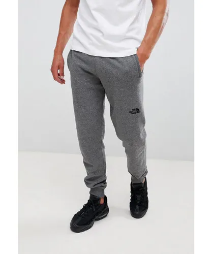 The North Face NSE Mens Fleece Cuffed Joggers Pant Grey Cotton