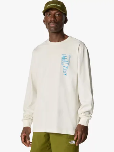 The North Face Outdoor Long Sleeve T-Shirt, White Dune - White Dune - Male