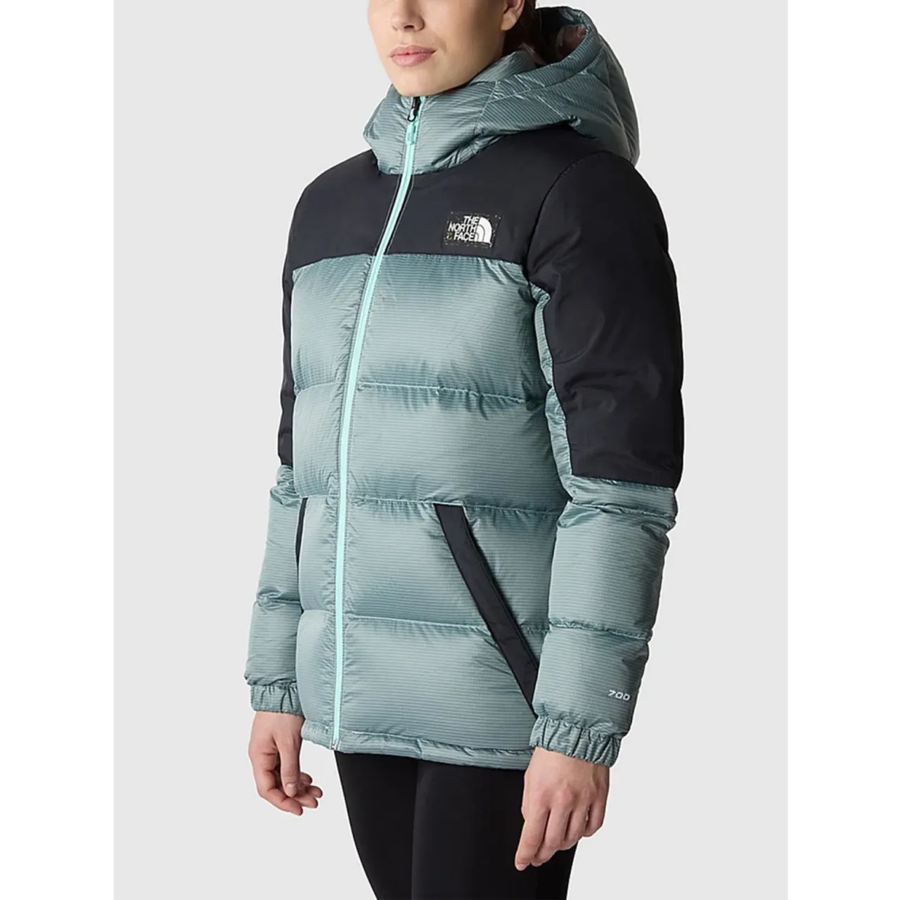 The North Face , Powder Teal/Nero Women`s Synthetic Coat ,Black female, Sizes: