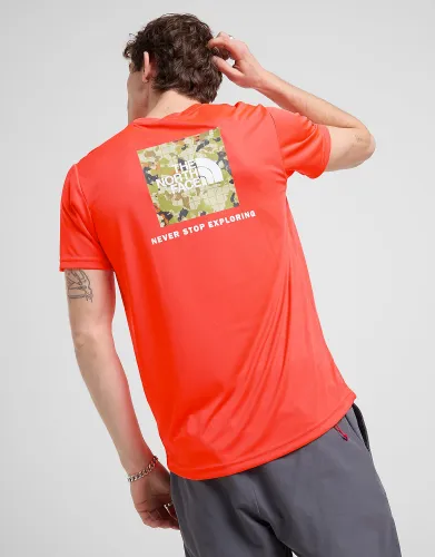 The North Face Reaxion Box T-Shirt - Red - Mens