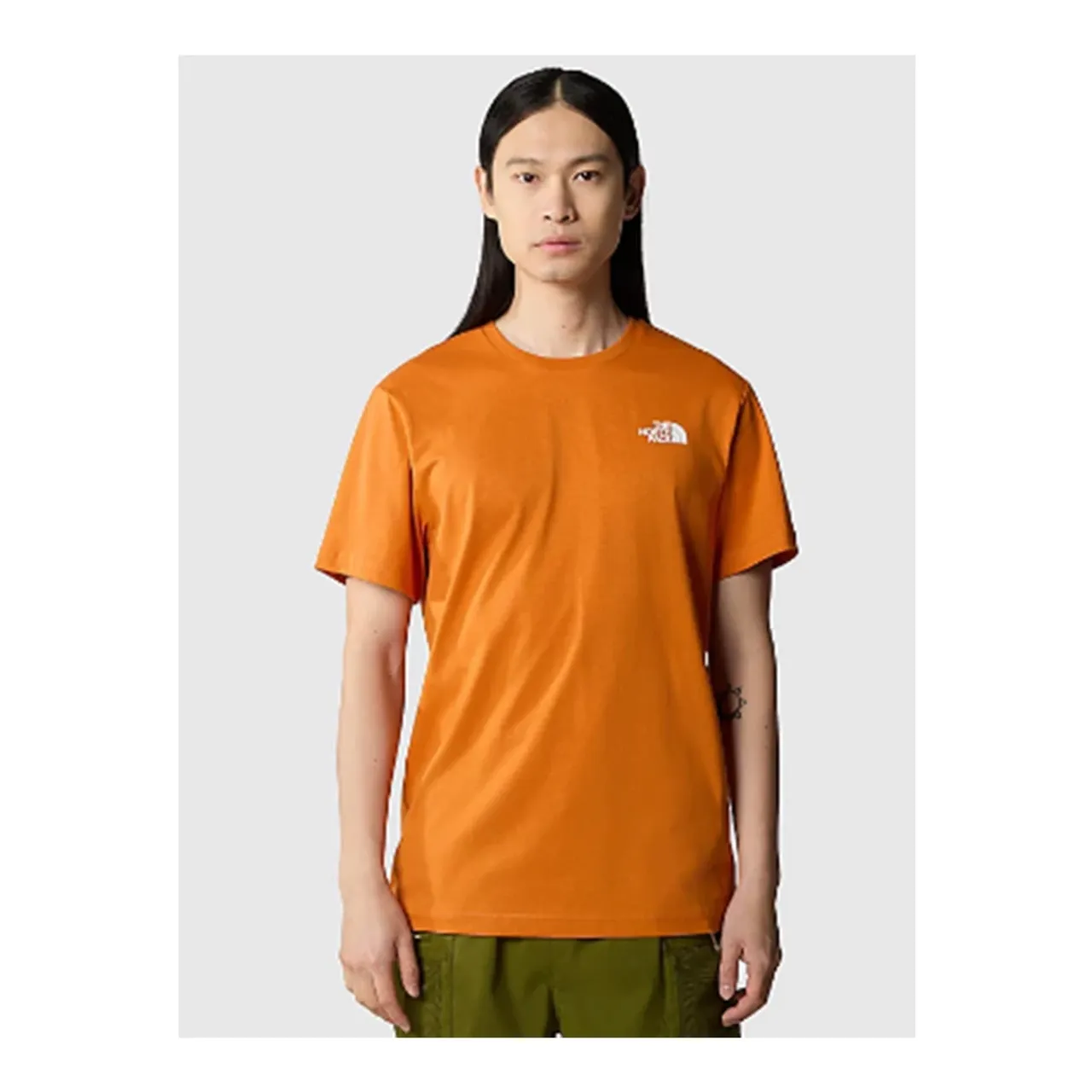 The North Face , Redbox Desert Rust T-Shirt ,Orange male, Sizes: