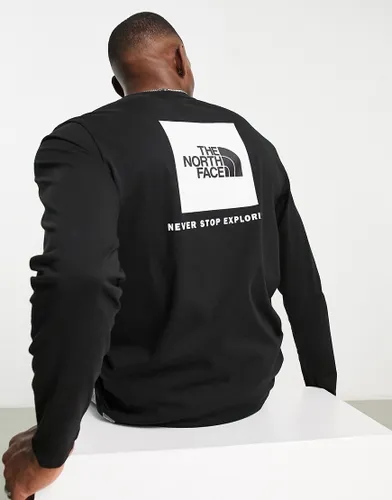 The North Face Redbox long sleeve t-shirt in black