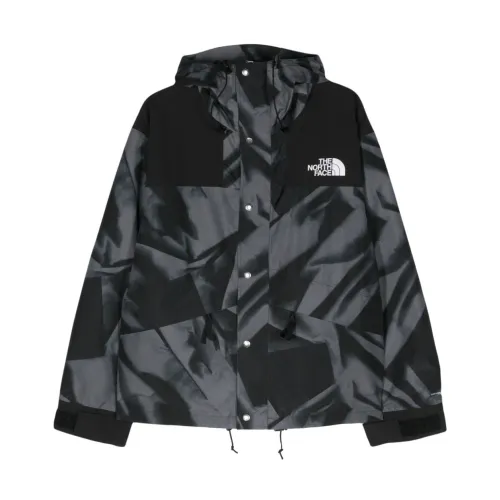 The North Face , Retro Mountain Hooded Coat ,Gray male, Sizes: