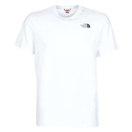 The North Face  S/S REDBOX  men's T shirt in White