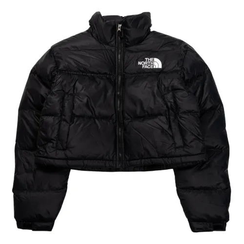The North Face , Short Black W Nuptse Jacket ,Black female, Sizes: