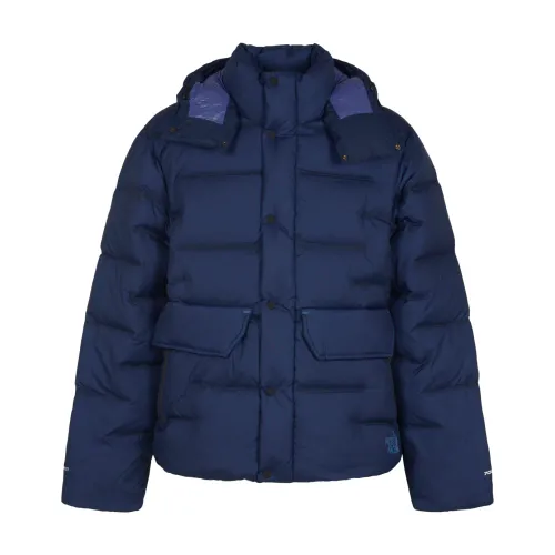 The North Face , Sierra Mountain Down Parka in Navy Silver ,Blue male, Sizes: