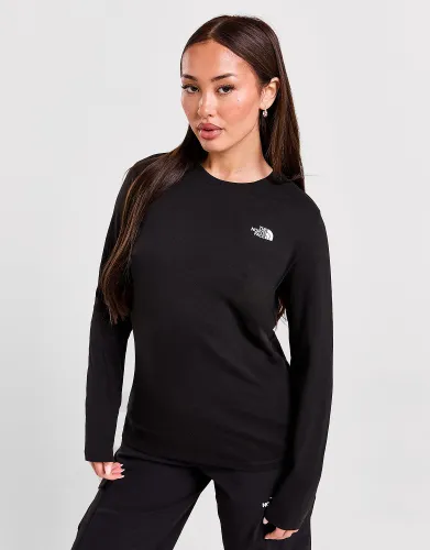 The North Face Simple Dome Long Sleeve T-Shirt - Black - Womens