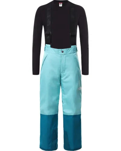 The North Face Snowquest Suspender Kids' Pants - Transantarctic Blue