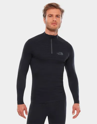The North Face Sport Long Sleeve Zip Top - Black - Mens