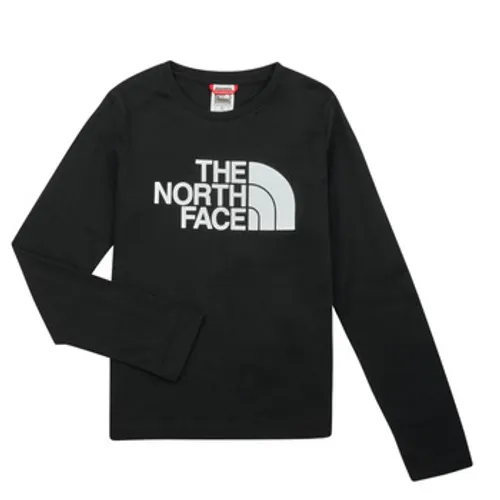 The North Face  Teen L/S Easy Tee  boys's  in Black